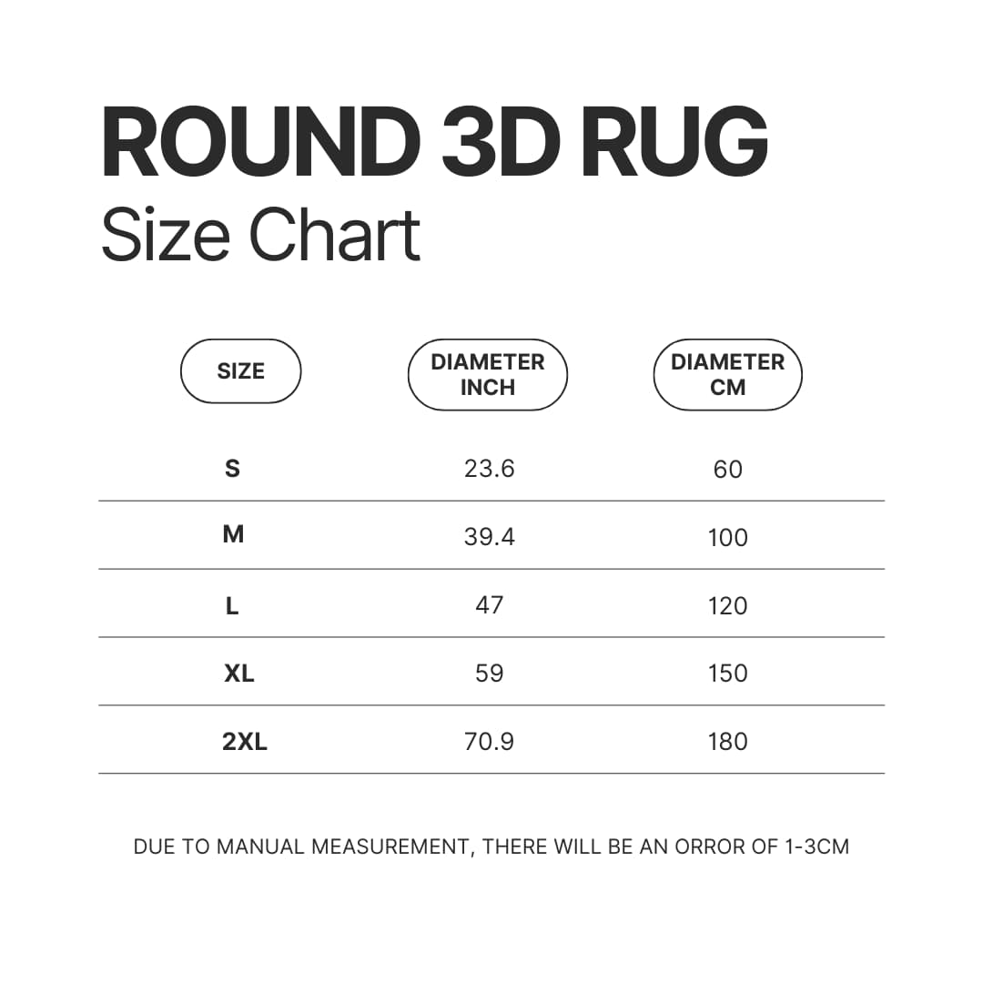 Roung Rug Size Chart 1 - Sade Merch