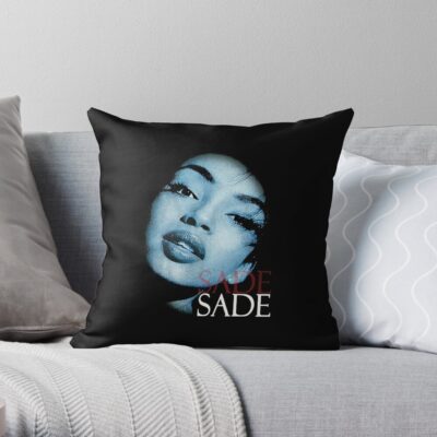 Sade Face Retro Throw Pillow